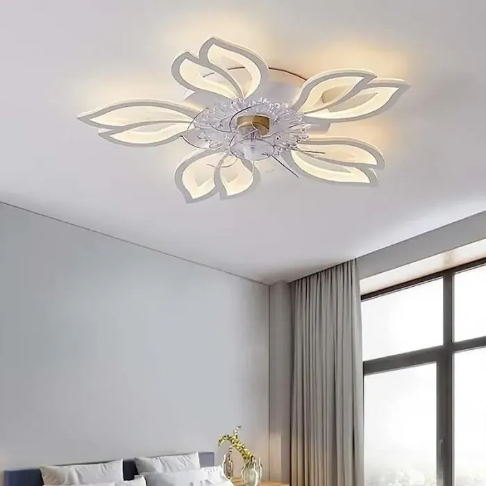 Plafonnier Ventilateur - RUMOCOVO - K-19 - LED Dimmable - Télécommande - 6 Vitesses