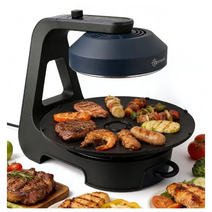 Plancha - Barbecue électrique - Plancha électrique - avec contrôle de la température et design sans fumée - pour 4 à 6 personnes