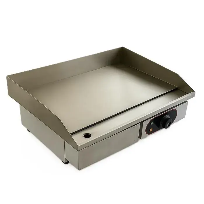 Plancha électrique - 55 cm - Inox - 3000 W - Thermostat 50-300°C