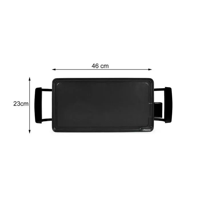 Plancha électrique Cheffinger 46 cm - Teppanyaki - 1360 W — coloris Noir