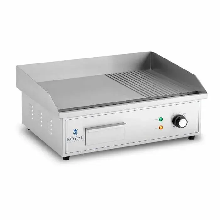 Plancha électrique professionnelle plaque de cuisson 3 000 watts grill (548 x 350 mm plaque