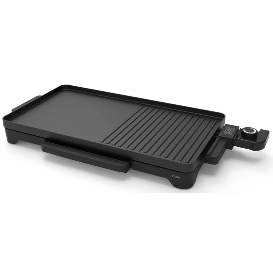 Plancha et pierre à cuire BLACK ET DECKER BXGD2200E — coloris Noir