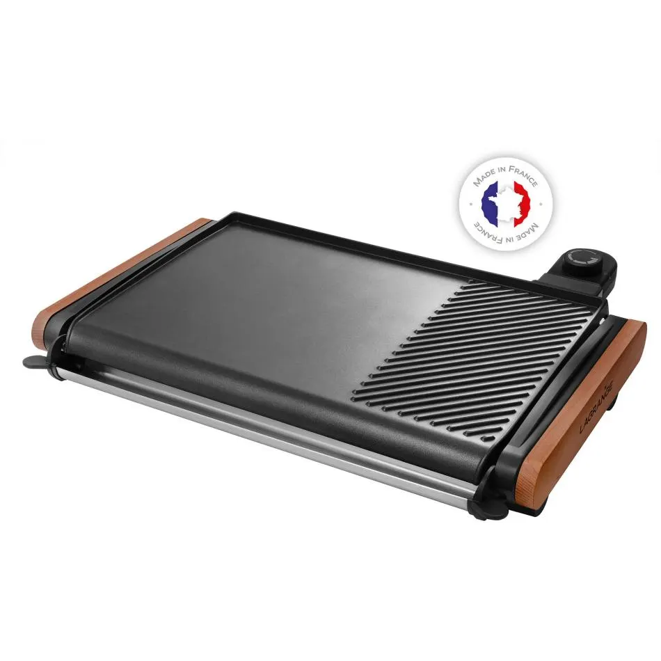 Plancha et pierre à cuire LAGRANGE 229011 — coloris Bois