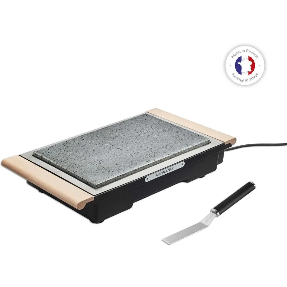 Plancha et pierre à cuire LAGRANGE 249005 — coloris Gris