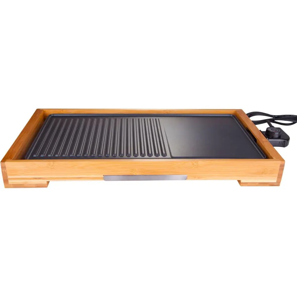 Plancha et pierre à cuire LITTLE BALANCE 8280 — coloris Bois