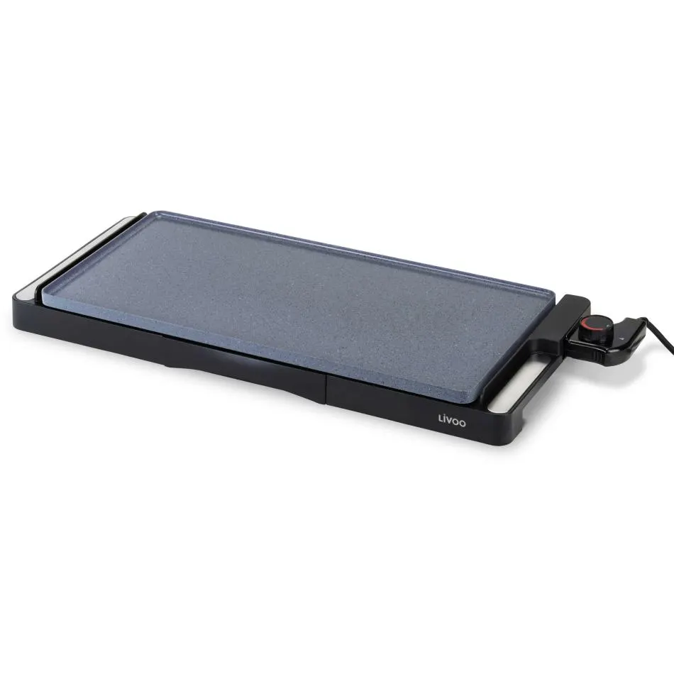 Plancha et pierre à cuire LIVOO DOC320 — coloris Noir