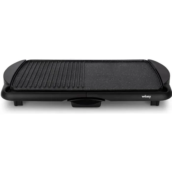 Plancha WEASY - STO52 - Surface Cuisson 52x27cm - Température réglable - Revêtement anti-adhésif - 2000W