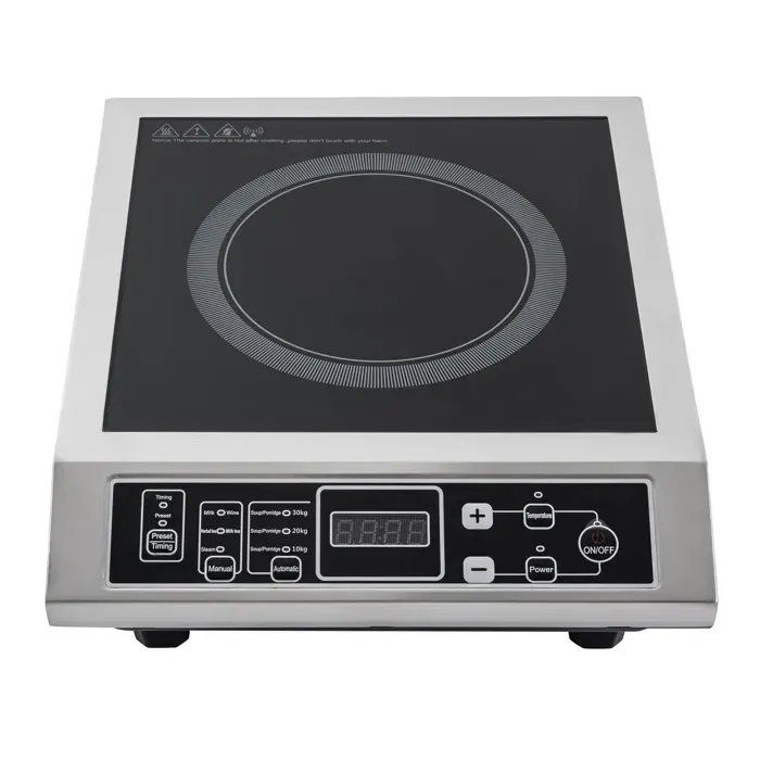 Plaque à induction 3 500 W plage de température 80-270 °C adaptée à la cuisine et au camping