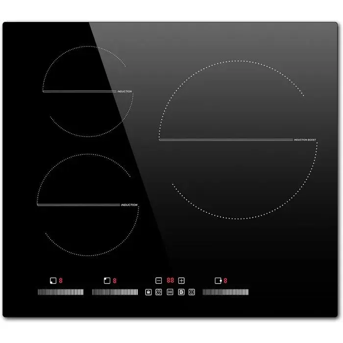Plaque À Induction 3 Feux Avec Fonction BoostTable De Cuisson Électrique