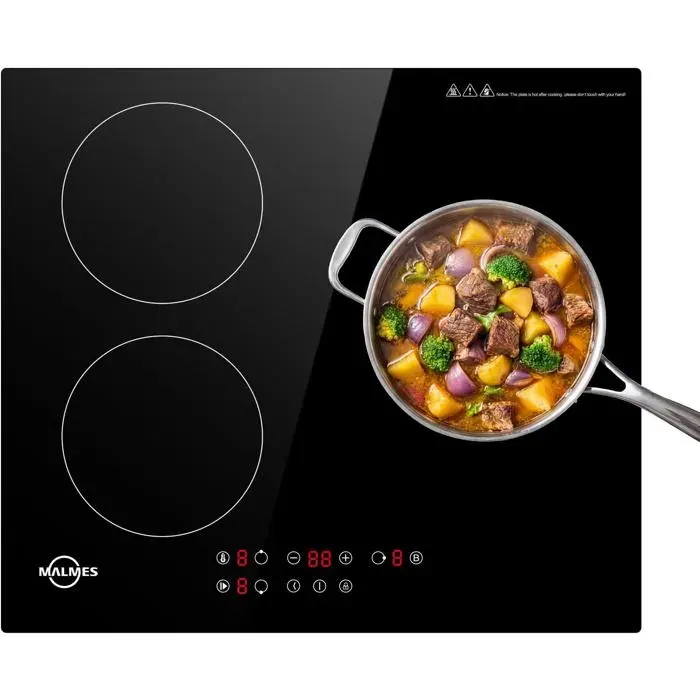 Plaque À Induction 3 Feux Encastrable 5500WPlaque Induction Avec BoosterPlaque De Cuisson Electrique 60CmCommande Tactile 9 Niv