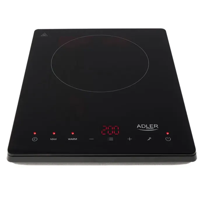 Plaque à Induction Adler AD 6513 - 2000 W - Affichage LCD - 190 mm
