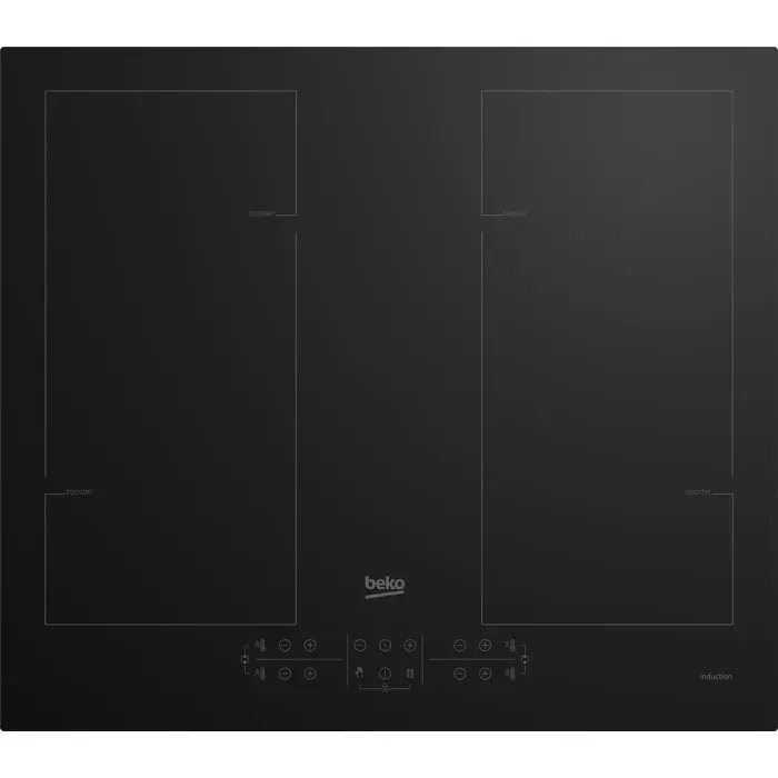 Plaque à induction - BEKO - HII64205F2MT - 4 foyers - 7200W - Noir