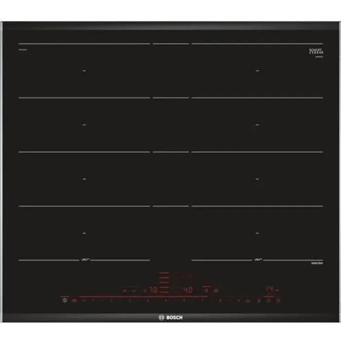 Plaque à induction Bosch Serie 8 PXY675DC1E - Noir - 4 zones - 7400 W - Commande tactile