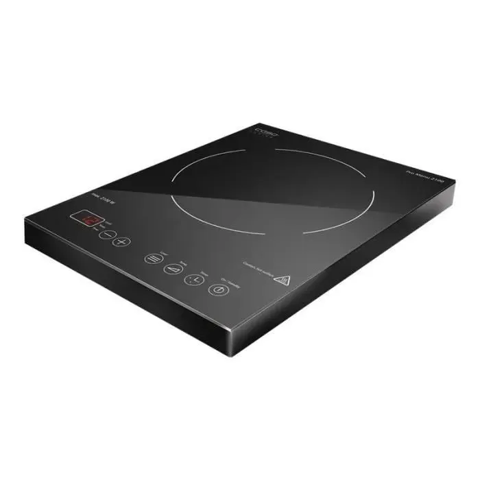 Plaque à induction CASO Design Pro Menu 2100 - Noir - 2100 Watt - Verre trempé - Protection contre surchauffe