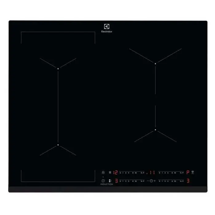 Plaque à induction - ELECTROLUX - EIV63443/1 - 59 cm - 4 foyers Flex/Bridge - 7200 W (boosters)
