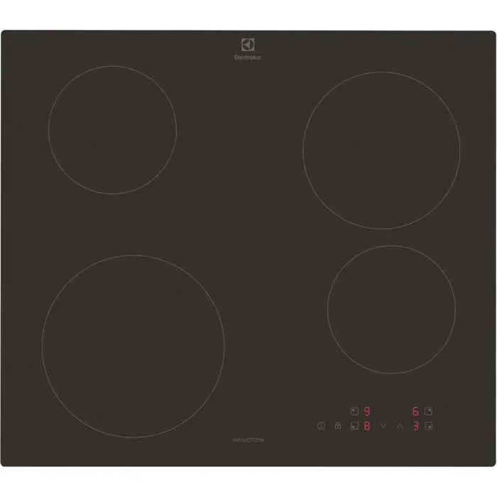 Plaque à induction - Electrolux - LIB60420CL - 4 zones - Verre céramique SaphirMatt - Commande tactile en façade — coloris Noir