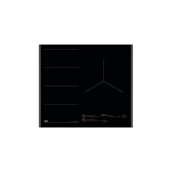 Plaque à induction encastrable - AEG - 60 cm - Zone flexible - Verre-céramique - 3 zones - Noir - Hob2Hood - Powerside