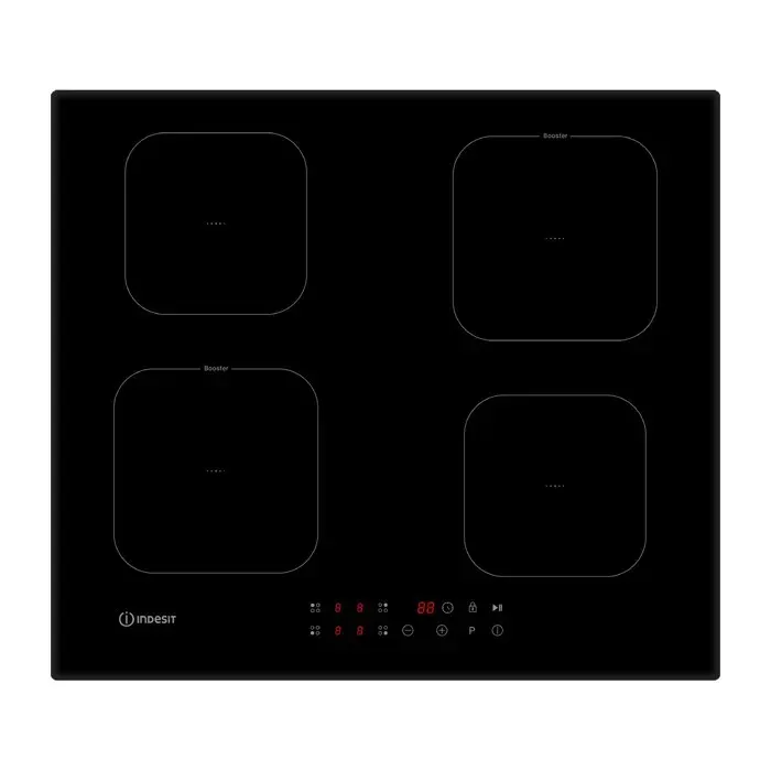 Plaque à Induction Indesit 4 Zones 7400W Noir - IS F 18Q60 NE