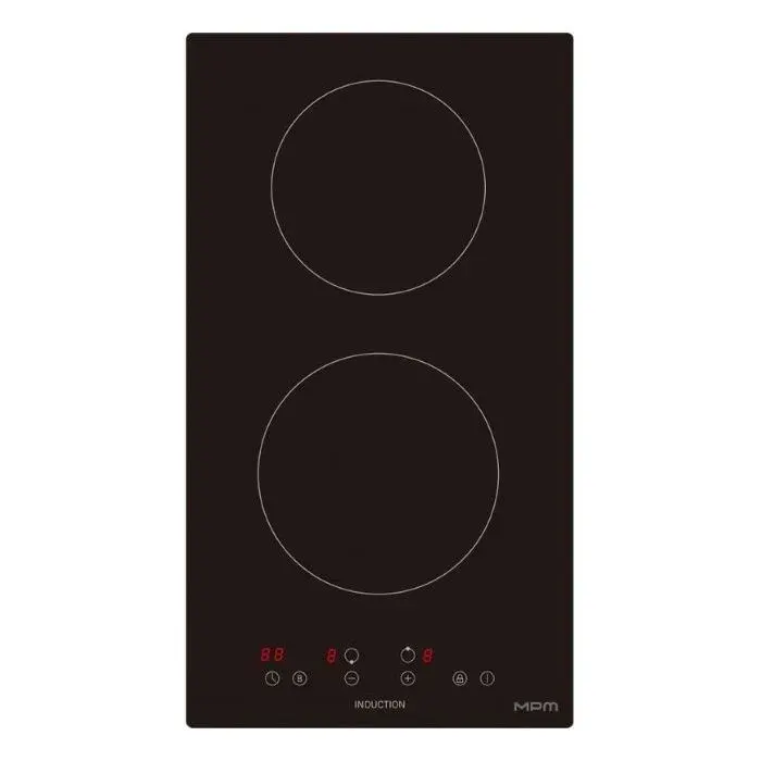 Plaque à induction - MPM - MPM-30-IM-12/N - 2 zones - 3000 W - Tactile - Noir