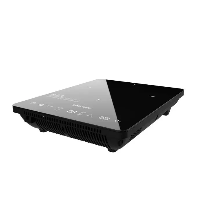Plaque à induction portable - CECOTEC - Full Crystal Onyx - 2000W - 9 niveaux - 60-240°C — coloris Noir
