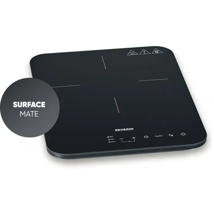 Plaque à induction portable - SEVERIN - 1 foyer - 28 x 37 x 42 cm - Noir - DK1032