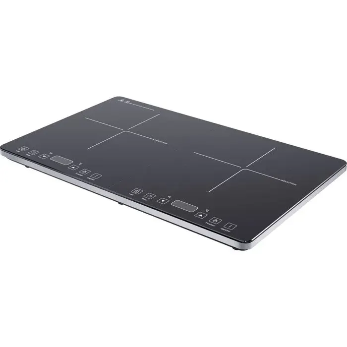 Plaque à induction - ROYAL SWISS - 2 feux - 3500W - Commande tactile - Sécurité enfants