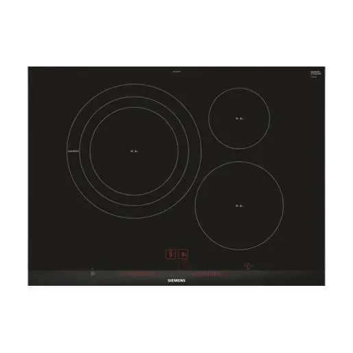 Plaque à induction - Siemens - EH775LDC1E - 3 zones - Noir - 7400 W - Toucher
