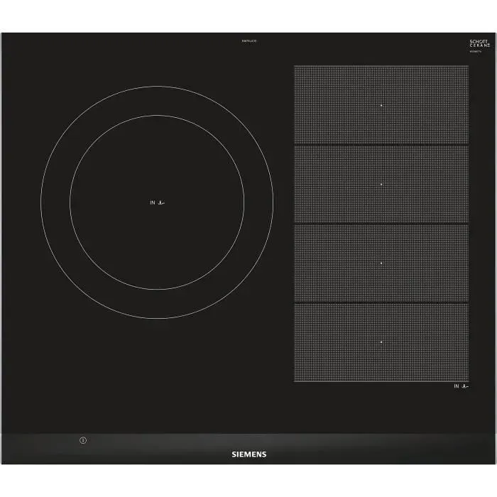 Plaque à Induction - SIEMENS - ex675ljc1e - Noir - 2 Éléments - 22 W — coloris Noire
