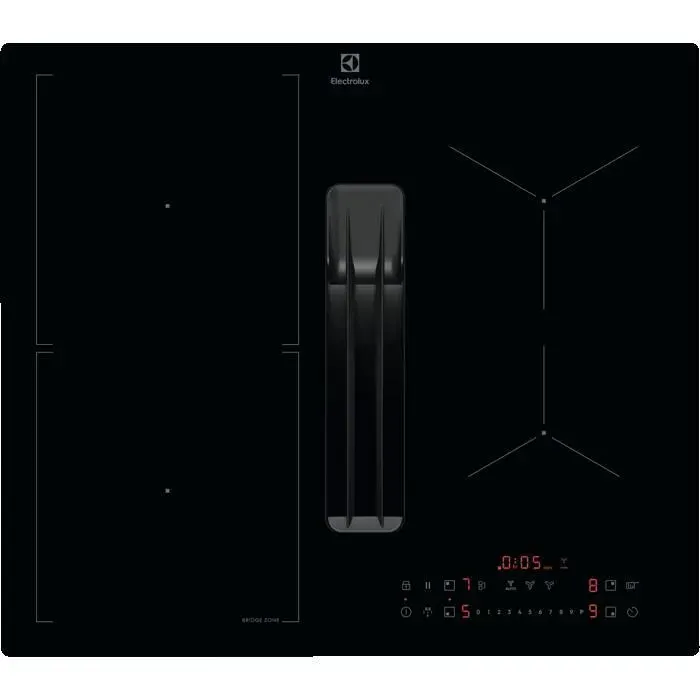 Plaque aspirante ELECTROLUX - 60 cm - Pilotage Hotte automatique - A+ - Noir - Y63CC410CK