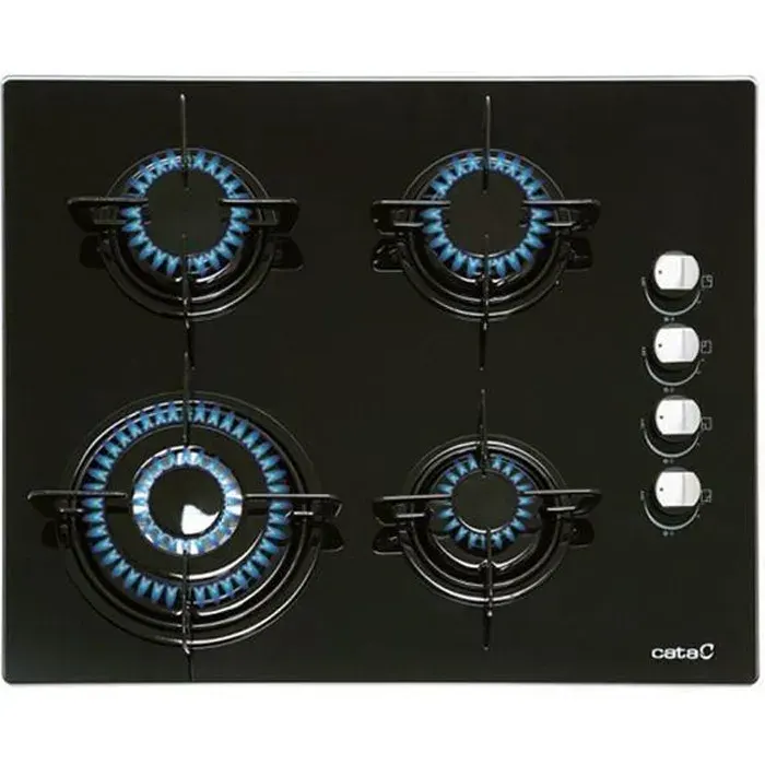 Plaque au gaz Cata 218725 7500W 60 cm Noir - CATA - Table de cuisson au gaz - Electrique - Droite