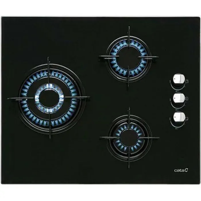 Plaque au gaz - CATA - 218890 - 5750W - Noir — coloris Noire