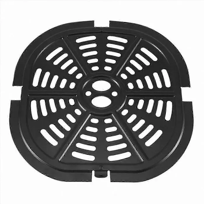 Plaque cuisson friteuse air - Antiadhésive 20 x 20 cm - Compatible 5 litres - Noir