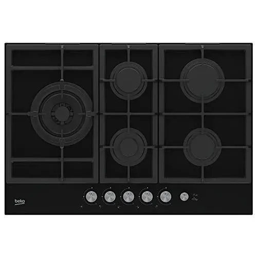 Plaque de cuisson à gaz BEKO (7718086717) - HILL75235S - Brûleur à gaz - Electrique - Noir — coloris Noire