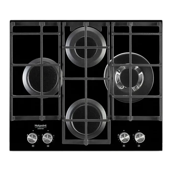 Plaque de cuisson à gaz Hotpoint HAGS62F/BK 7800W Noir