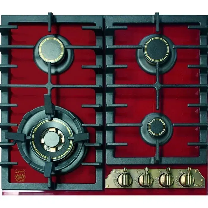 Plaque de cuisson à gaz - Kaiser - KCG 6335 - 60 cm - 4 brûleurs - 38 kW WOK