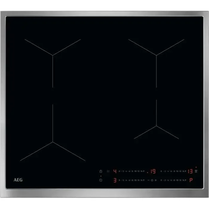 Plaque de cuisson à induction autonome - AEG - TO64IA0FXB - 4 zones Flex - 7200W - 60 cm