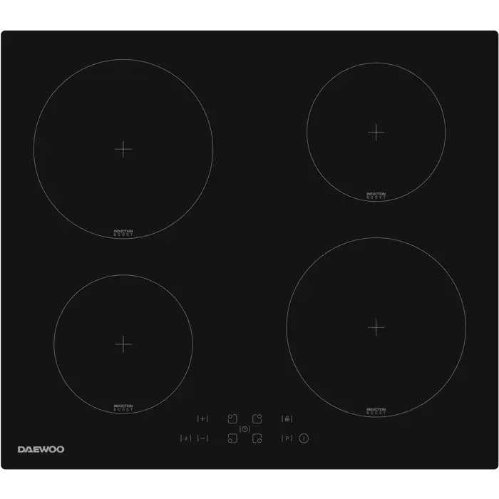 Plaque de cuisson à induction - DAEWOO - 4 foyers - 60 cm - BH6ITF37BNM - Noir