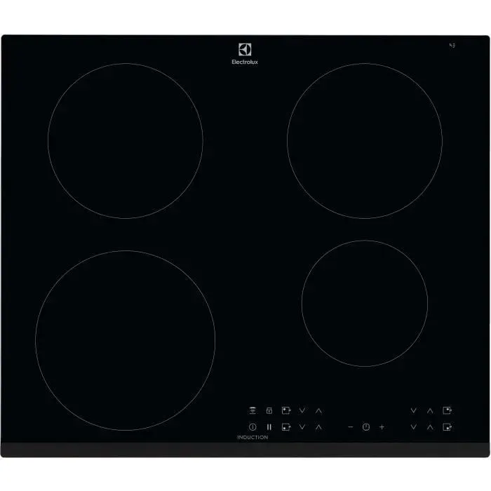 Plaque de cuisson à induction - ELECTROLUX - 4 foyers - 59 x 52 cm - LIR60430