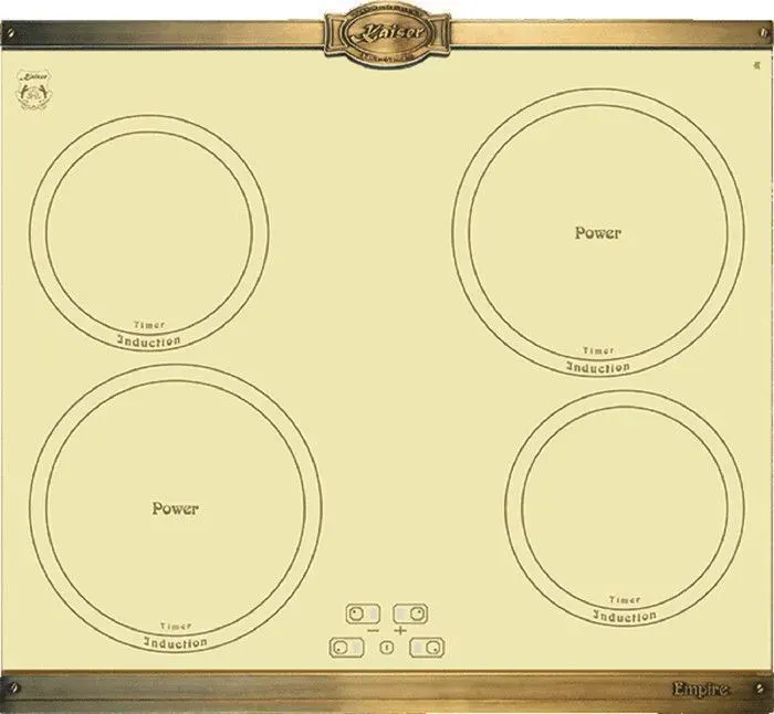 Plaque de cuisson à induction - Kaiser - KCT 6395 - 60 cm - 4 zones - Bronze
