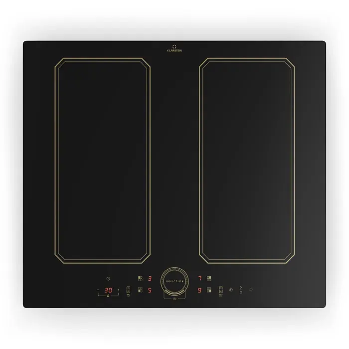 Plaque de cuisson à induction - Klarstein Victoria 4 Flex - 7000 W - 2 zones Flex - Minuterie - Noir