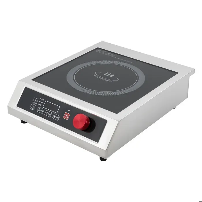 Plaque de cuisson à induction professionnelle 3500 W avec affichage LED et puissance 10 niveaux réglables