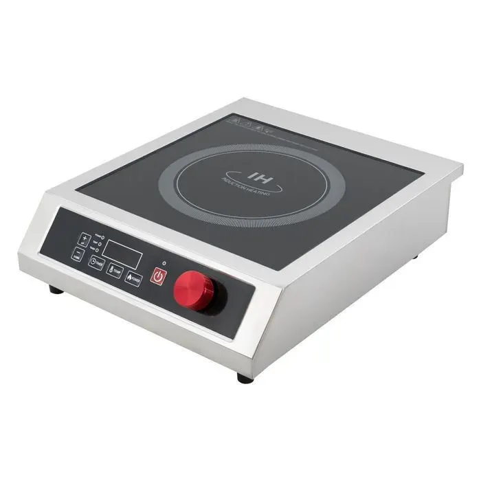 Plaque de cuisson à induction professionnelle 3500 W avec affichage LED et puissance 10 niveaux réglables