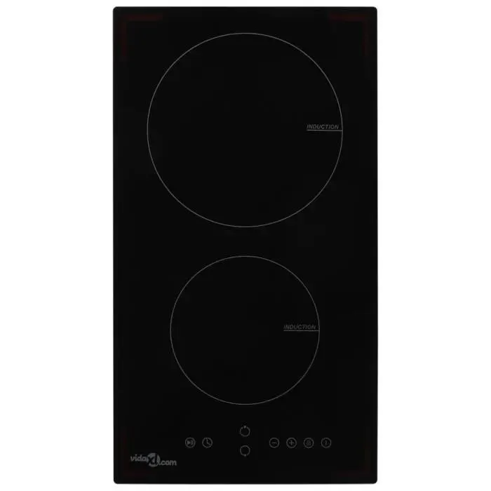Plaque de cuisson à induction - VIDAXL - 2 brûleurs - 3500W - Commande tactile - Verre résistant à la chaleur