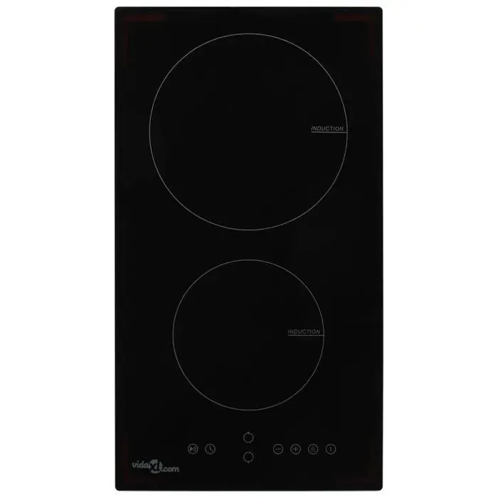 Plaque de cuisson à induction - vidaXL - 50786 - 2 brûleurs - 3500W - Commande tactile