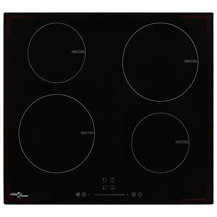 Plaque de cuisson à induction - vidaXL - 50787 - 4 brûleurs - 7000W - Commande tactile