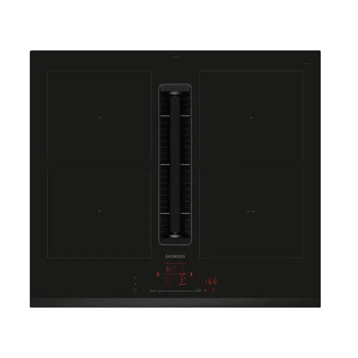 Plaque de cuisson avec hotte intégrée Siemens ED631HQ26E Noir — vue 2