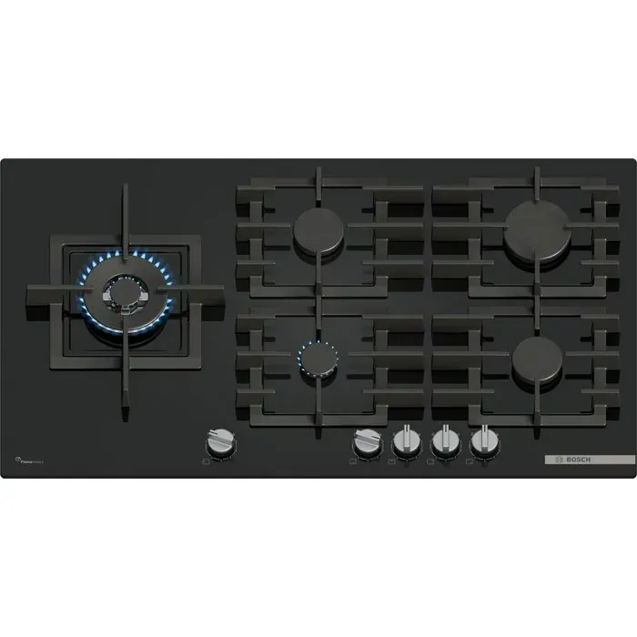 Plaque de cuisson - BOSCH - Serie 6 PPM9A6I40 - 90 cm - Gaz - 5 foyers puissants