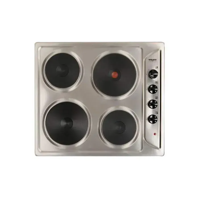 Plaque de cuisson électrique 4 feux inox 580x510 mm