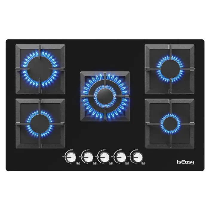 Plaque de cuisson gaz ISEASY 5 feux encastrable