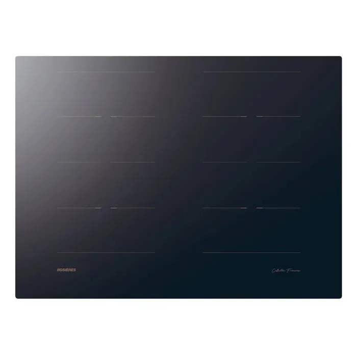 Plaque de cuisson induction ROSIERES RIFS744SCA - Double full zone - 4 foyers - 7400 W - L 70 cm - Fabrication française